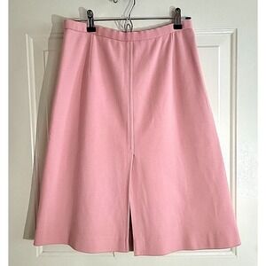 Vintage Rodier Paris Pink Wool Blend A‑Line Skirt Made in France Size 40 US 8